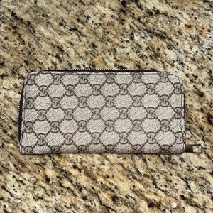 Beige and Brown Monogram Wallet